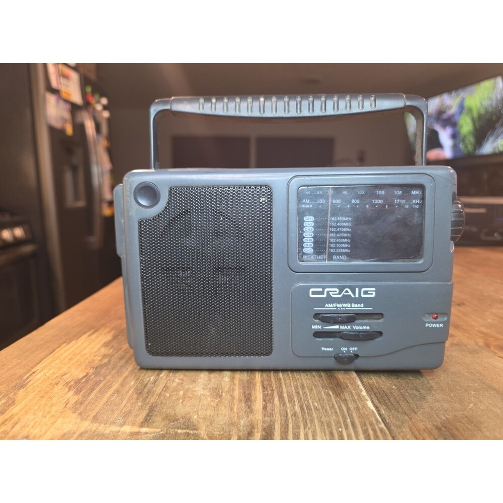 Craig Model CR4181w Am/FM Portable Radio, For Parts, Nof Working